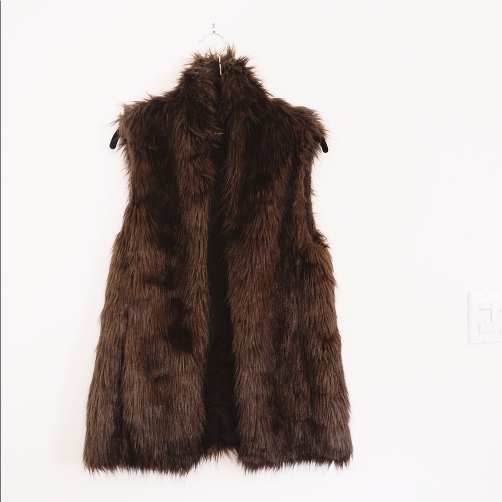 Club Monaco faux fur vest